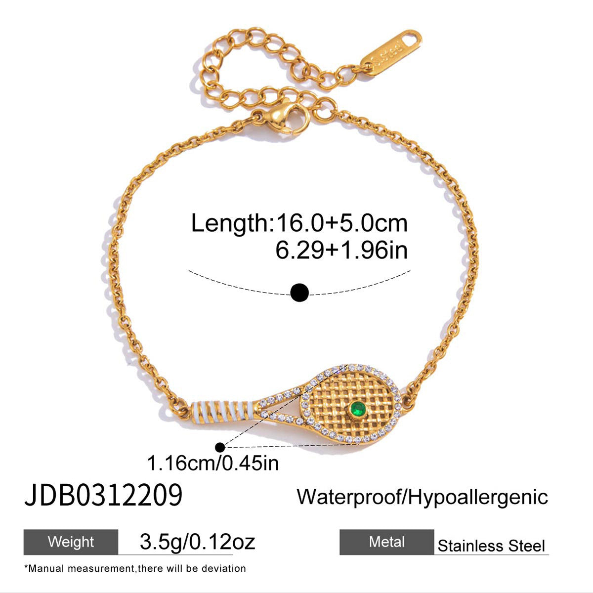 Regal Rediance Crown Link Bracelet