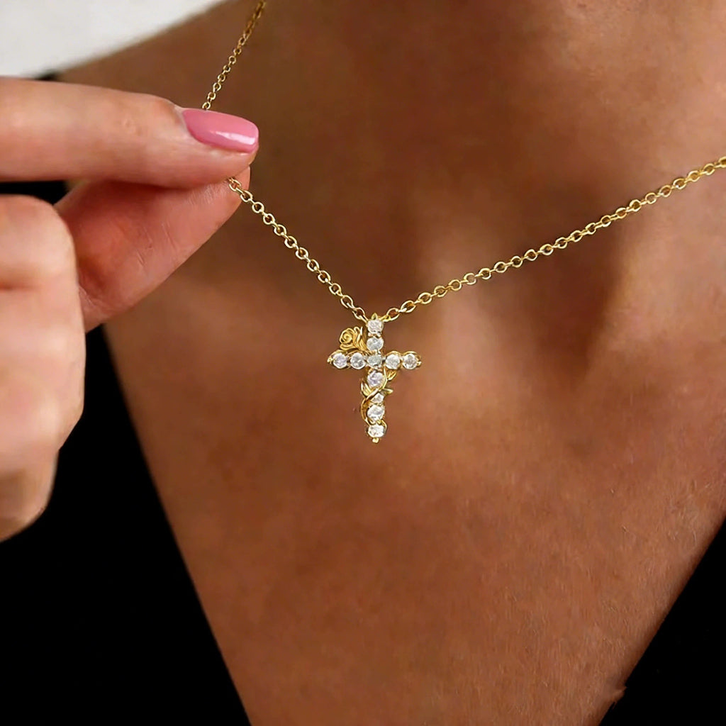 Regal Rediance Grace Cross Necklace