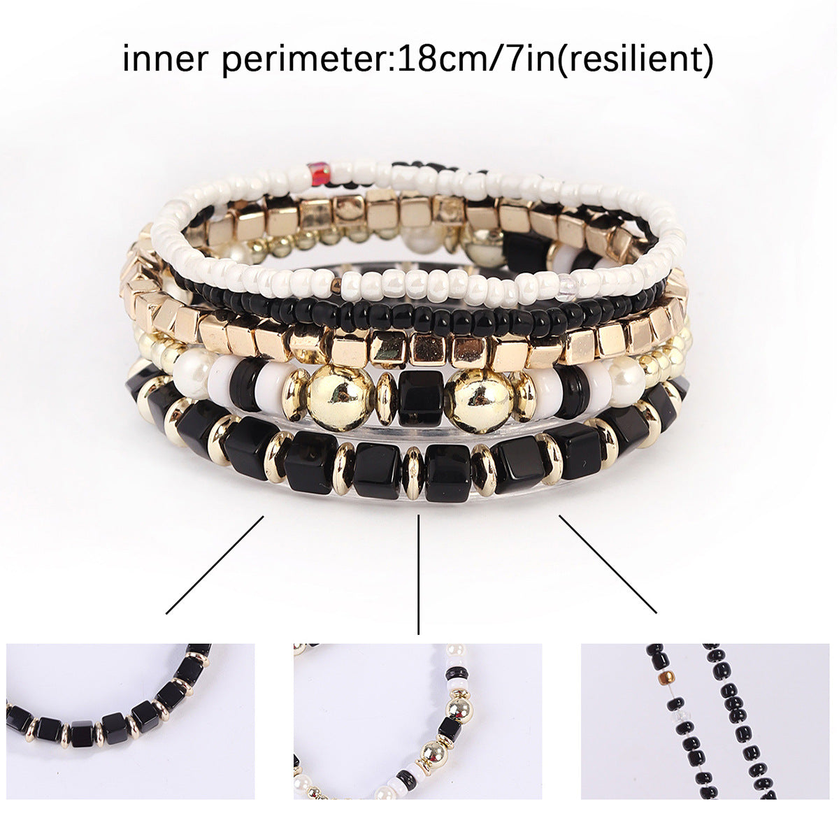 Geometric Rice Pearl Jewelry Set
