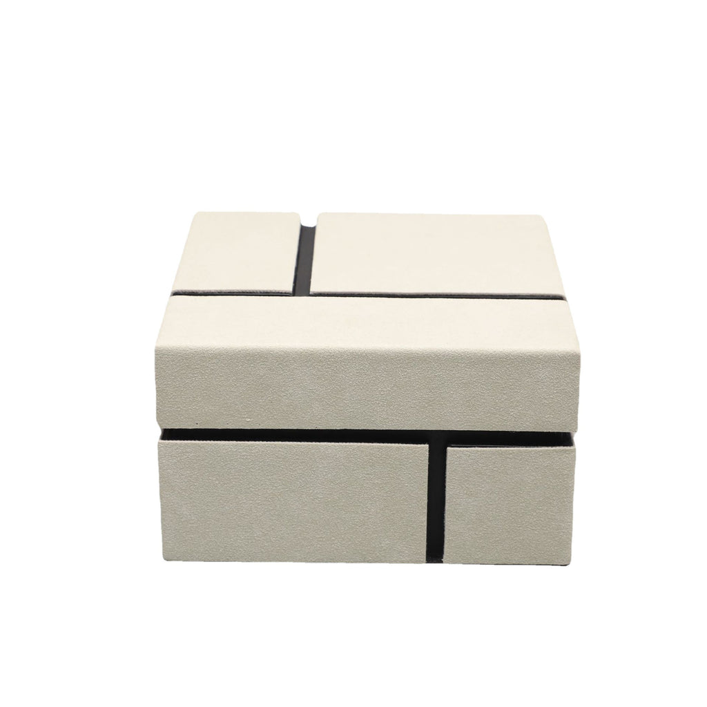 Wooden Leather Jewelry Storage Box
