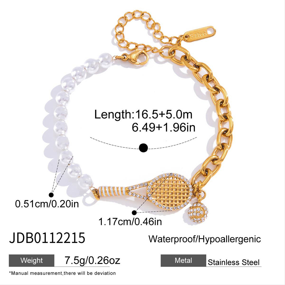 Regal Rediance Crown Link Bracelet