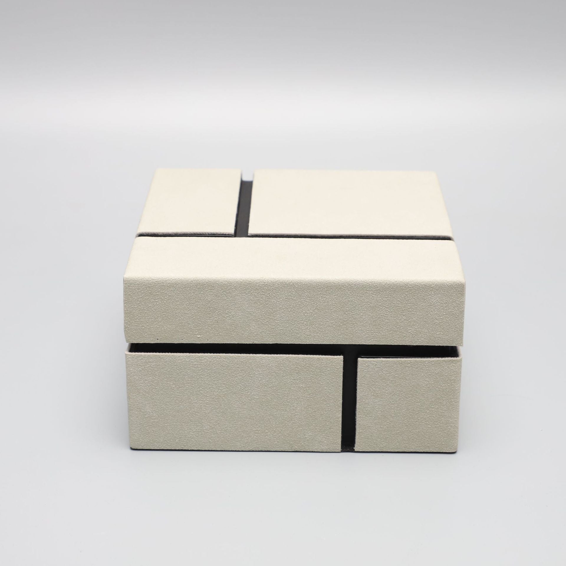 Wooden Leather Jewelry Storage Box