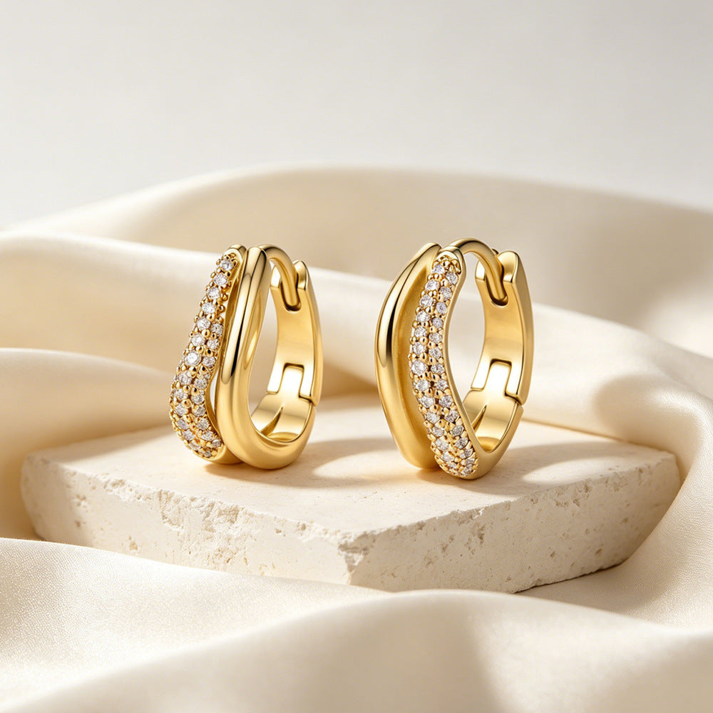 Regal Rediance Aurelia Halo Earrings