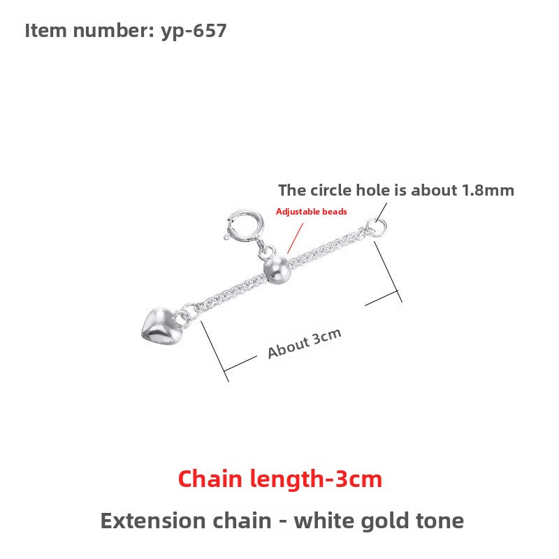 Sterling Silver Extension Chain for Jewelry