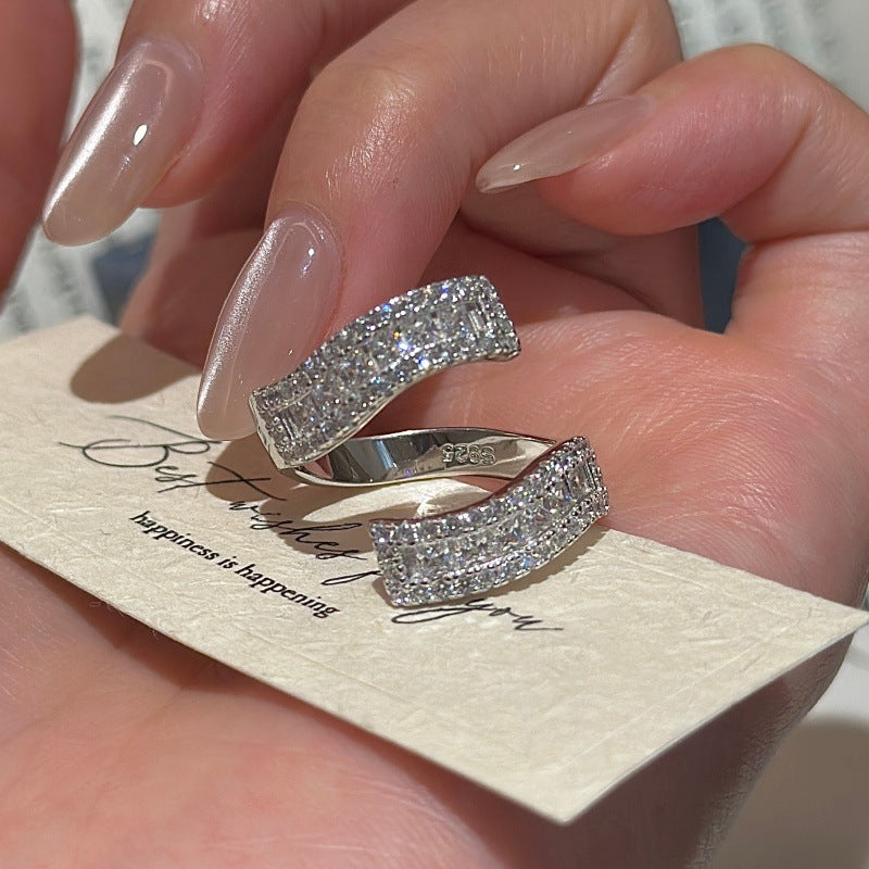 Silver Snake-shaped Ring