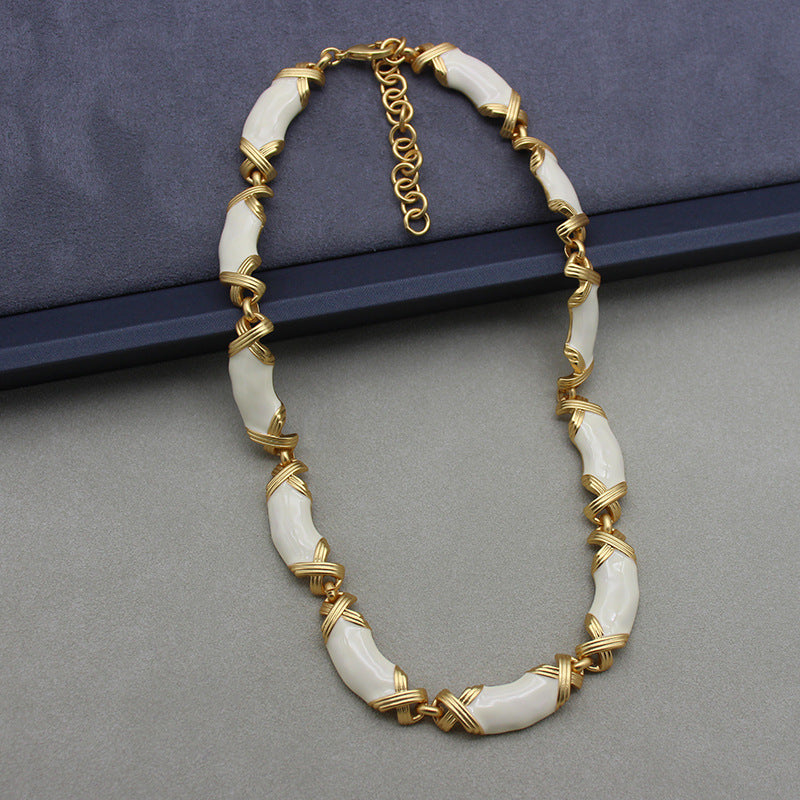 White Enamel Set jewelry