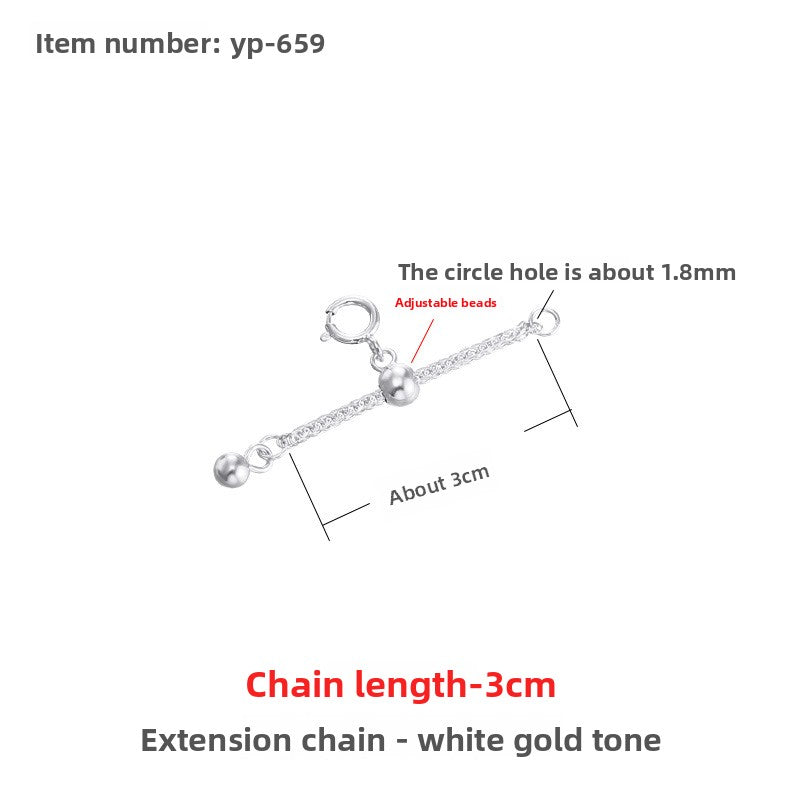Sterling Silver Extension Chain for Jewelry