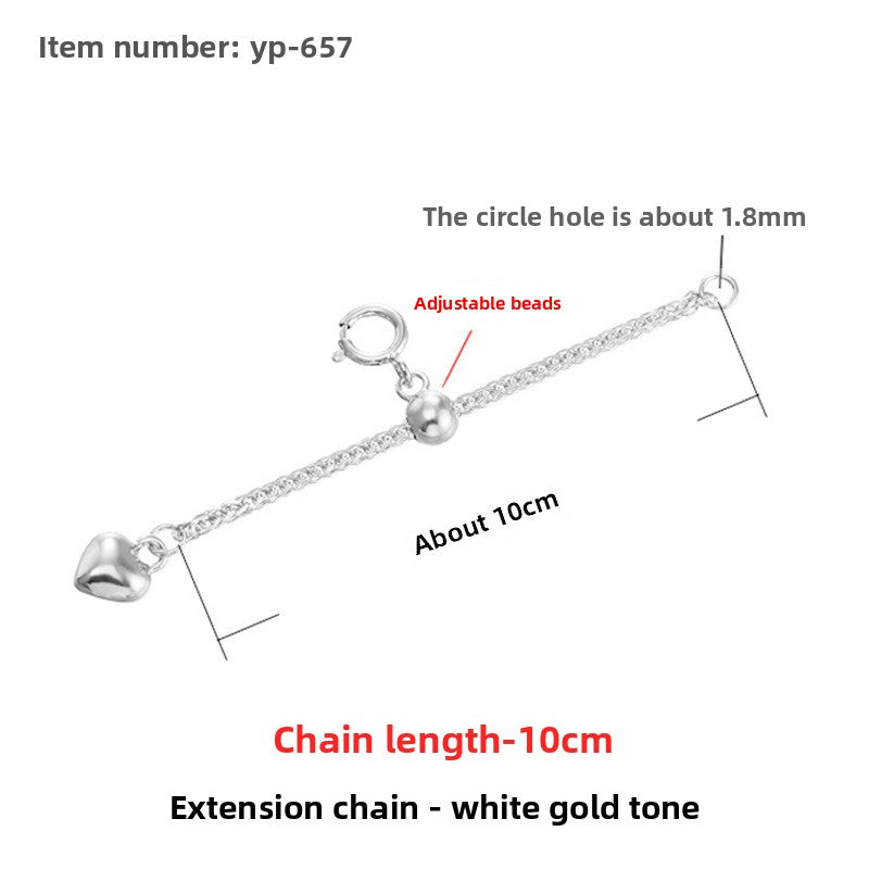 Sterling Silver Extension Chain for Jewelry