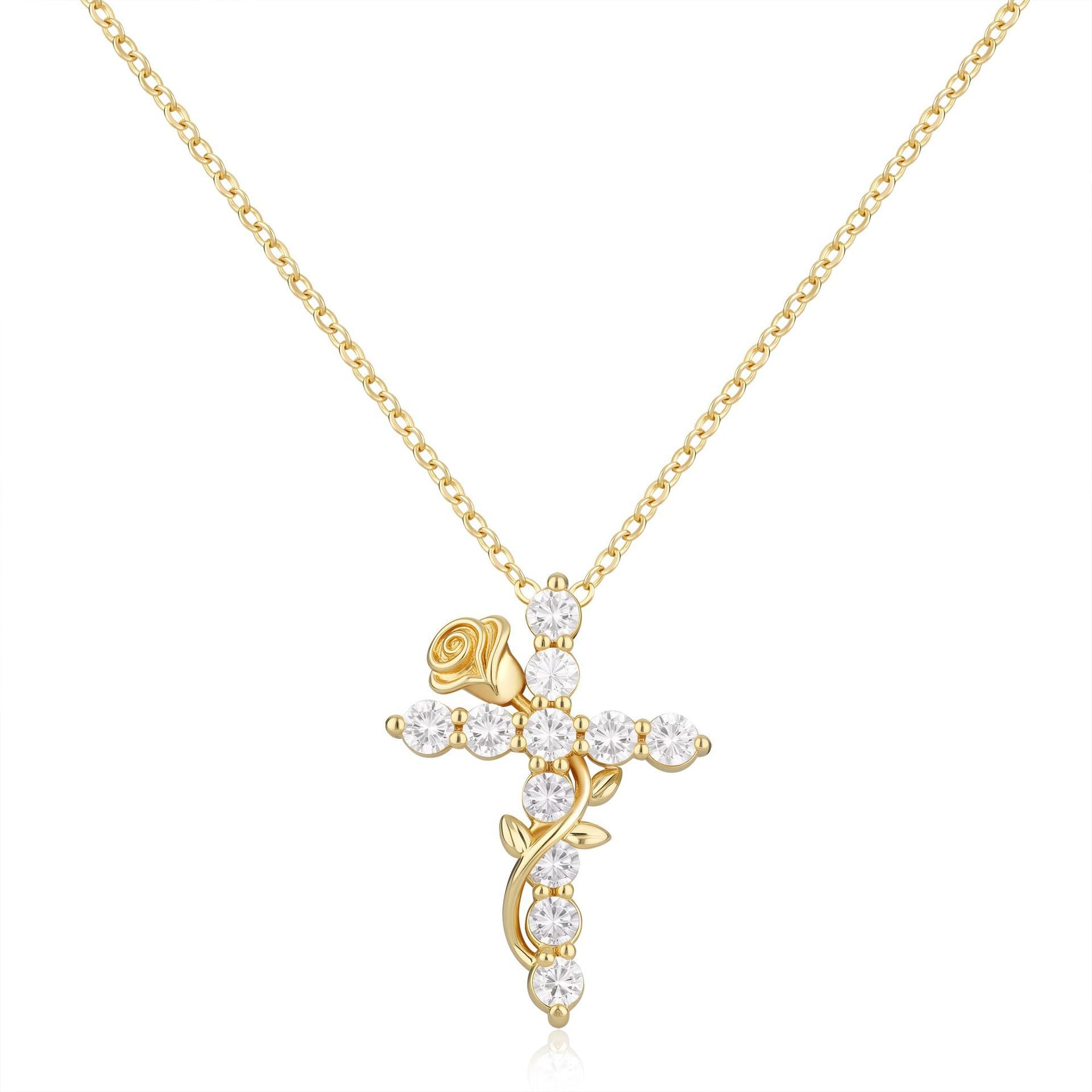 Regal Rediance Grace Cross Necklace
