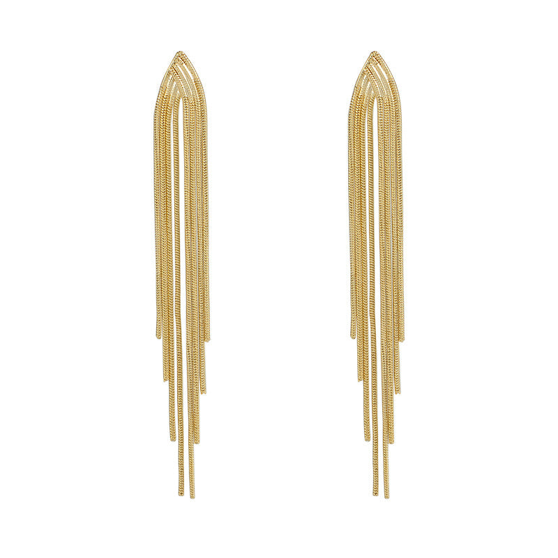 Regal Rediance Infinity Tassel Earrings