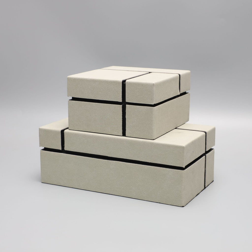 Wooden Leather Jewelry Storage Box