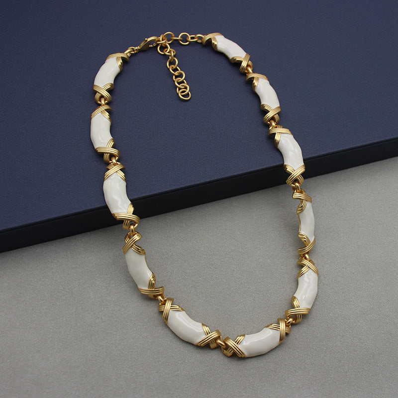 White Enamel Set jewelry