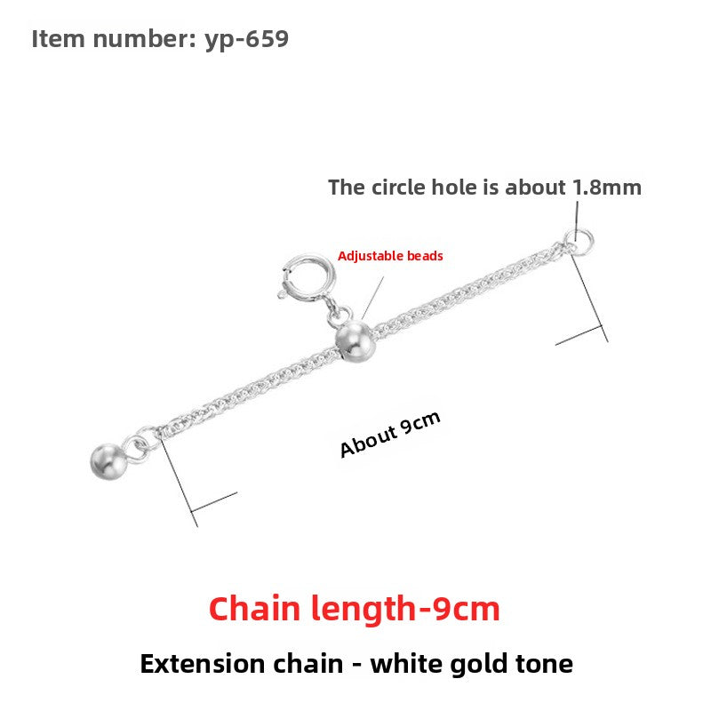 Sterling Silver Extension Chain for Jewelry