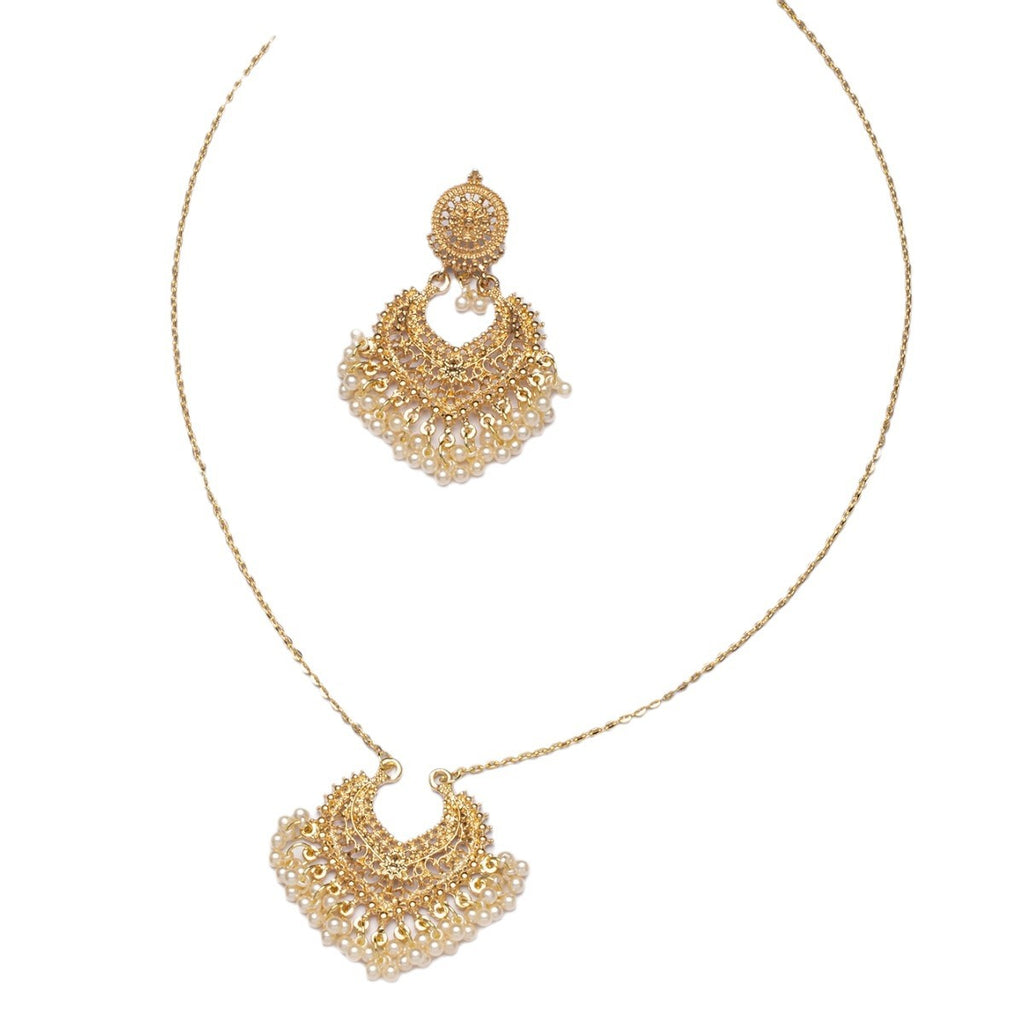 Bohemian Retro Earrings and Necklace Set with Bells