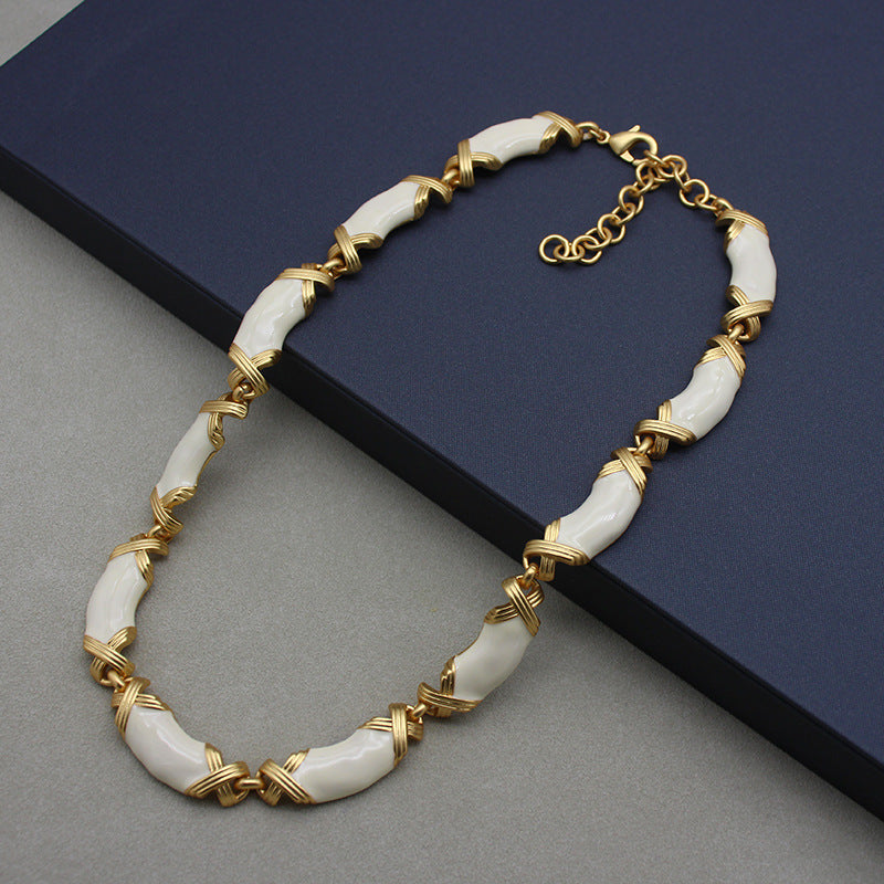 White Enamel Set jewelry