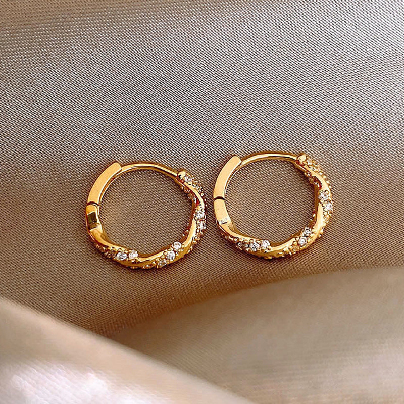 Regal Rediance Radiant Loop Earrings