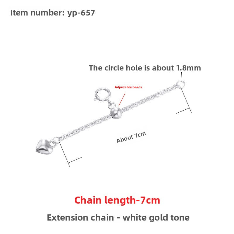 Sterling Silver Extension Chain for Jewelry