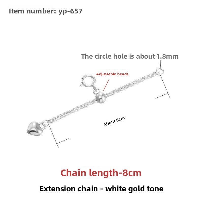 Sterling Silver Extension Chain for Jewelry