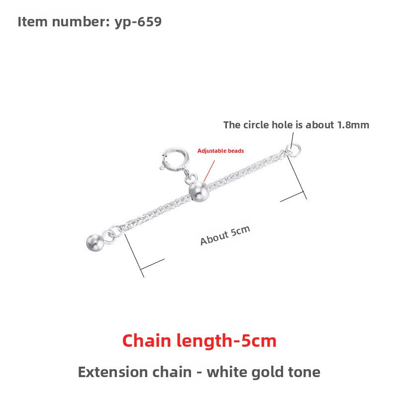 Sterling Silver Extension Chain for Jewelry