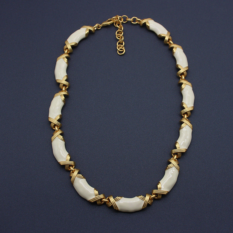 White Enamel Set jewelry