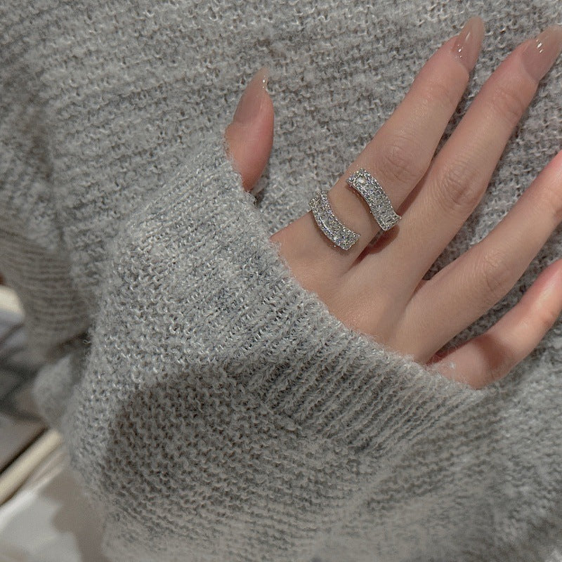 Silver Snake-shaped Ring