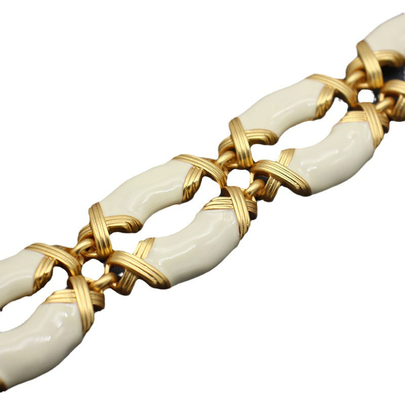 White Enamel Set jewelry