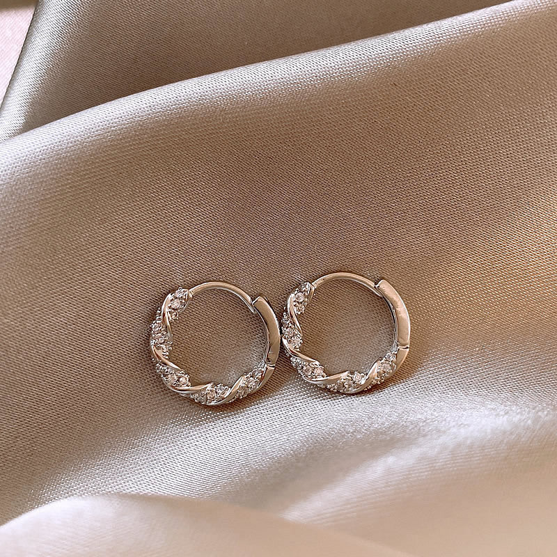 Regal Rediance Radiant Loop Earrings